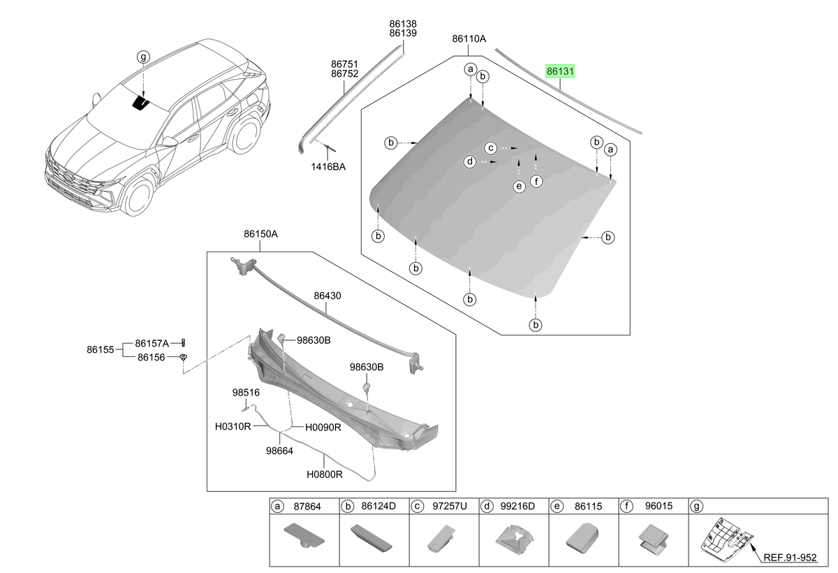 Parabrisas Original Para Hyundai Tucson 2020-2025