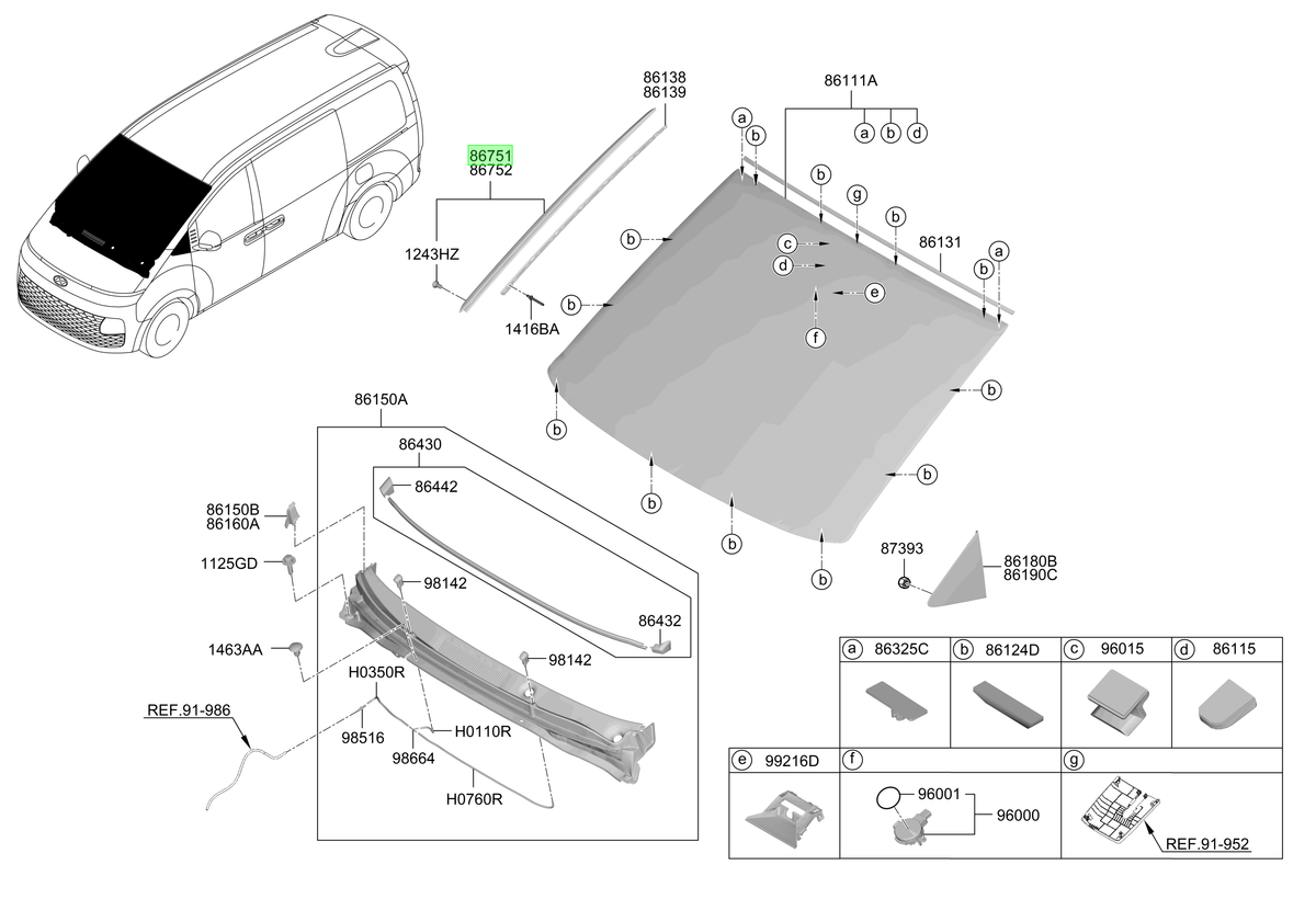 Parabrisas Lh Original Para Hyundai Staria 2021-2025