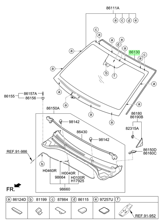 Parabrisas Original Para Hyundai Elantra 2015-2025
