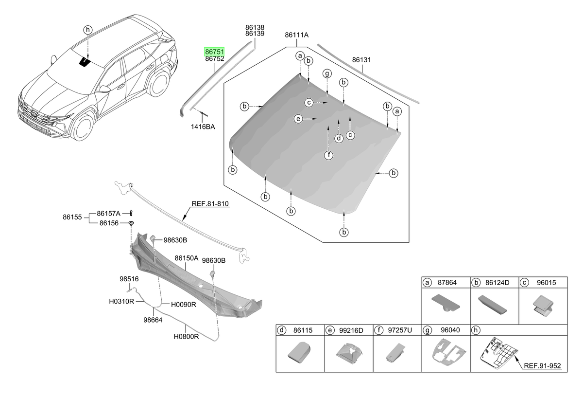 Parabrisas Lh Original Para Hyundai Tucson 2021-2025