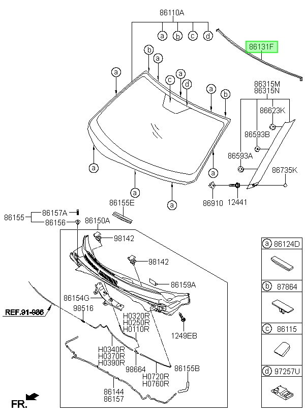 Parabrisas Original Para Hyundai Veloster 2011-2018