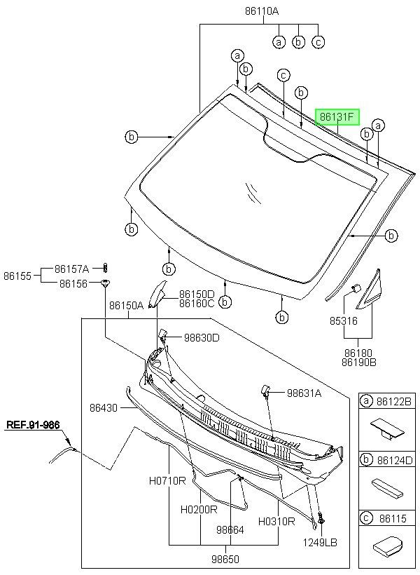 Parabrisas Original Para Hyundai I10 2013-2024