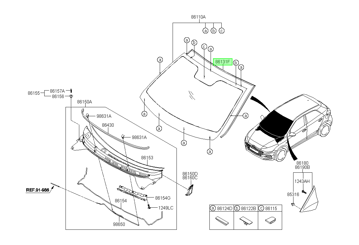 Parabrisas Original Para Hyundai I20 2014-2022