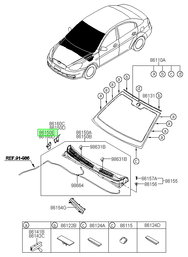 Tapa Torpedo Accent Rh Orig. Para Hyundai 2007-2010