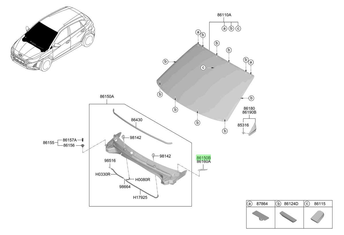 Rejilla Lh Original Para Hyundai I20 2020-2025