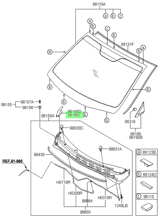 Parabrisas Rh Original Para Hyundai I10 2013-2024