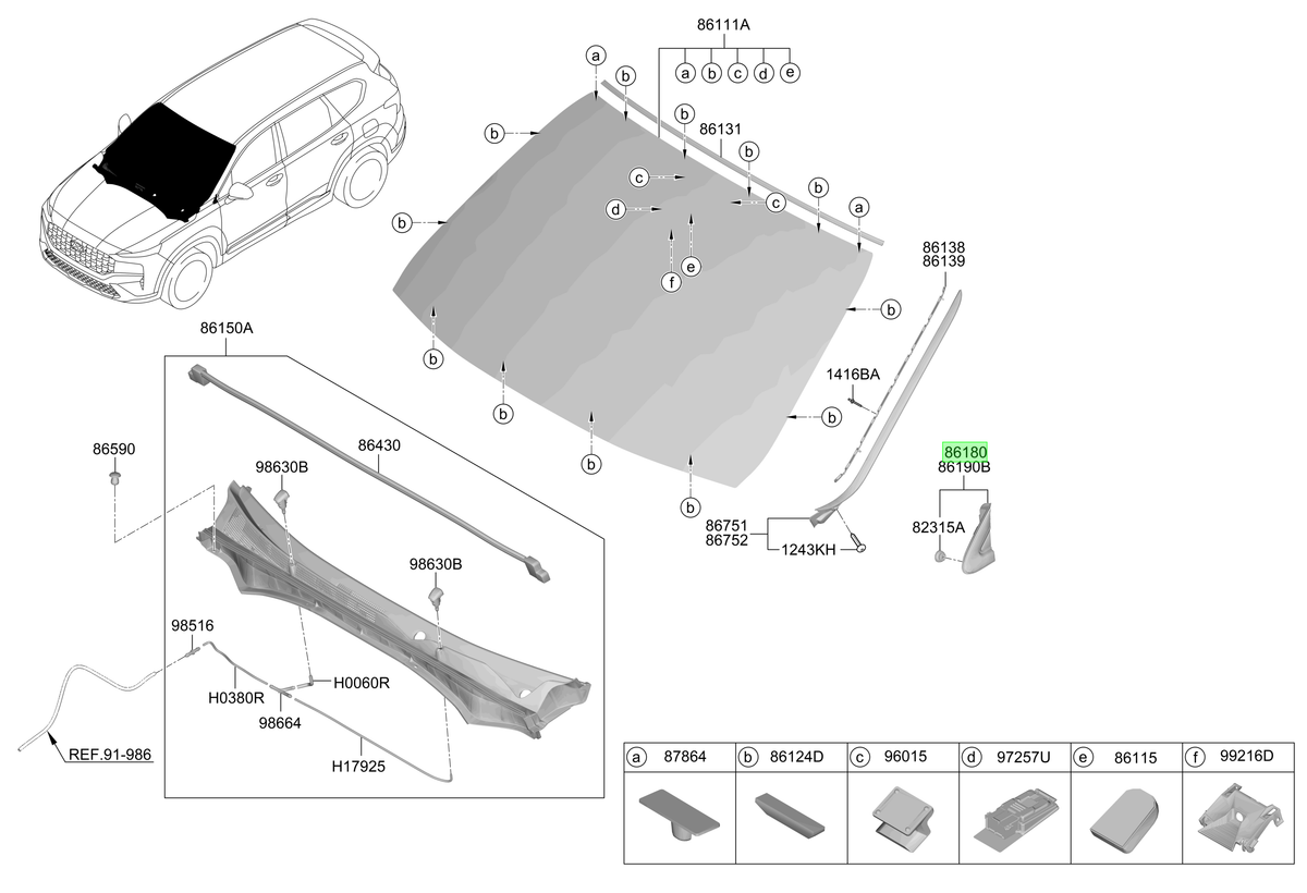 Moldura Triangular Lh Orig. Para Hyundai Santa Fe 2018-2025