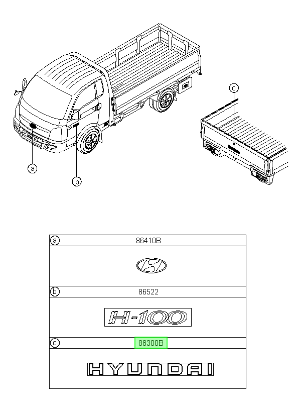 Emblema Original Para Hyundai H1 2006-2025