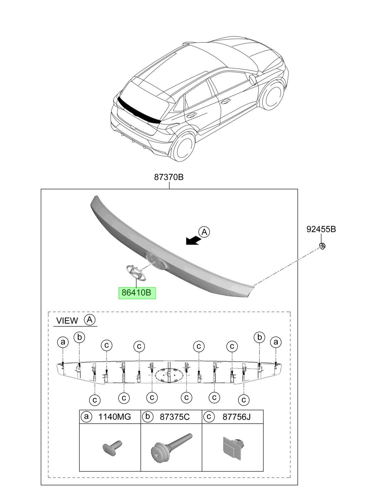 Logo Original Para Hyundai I20 2020-2024