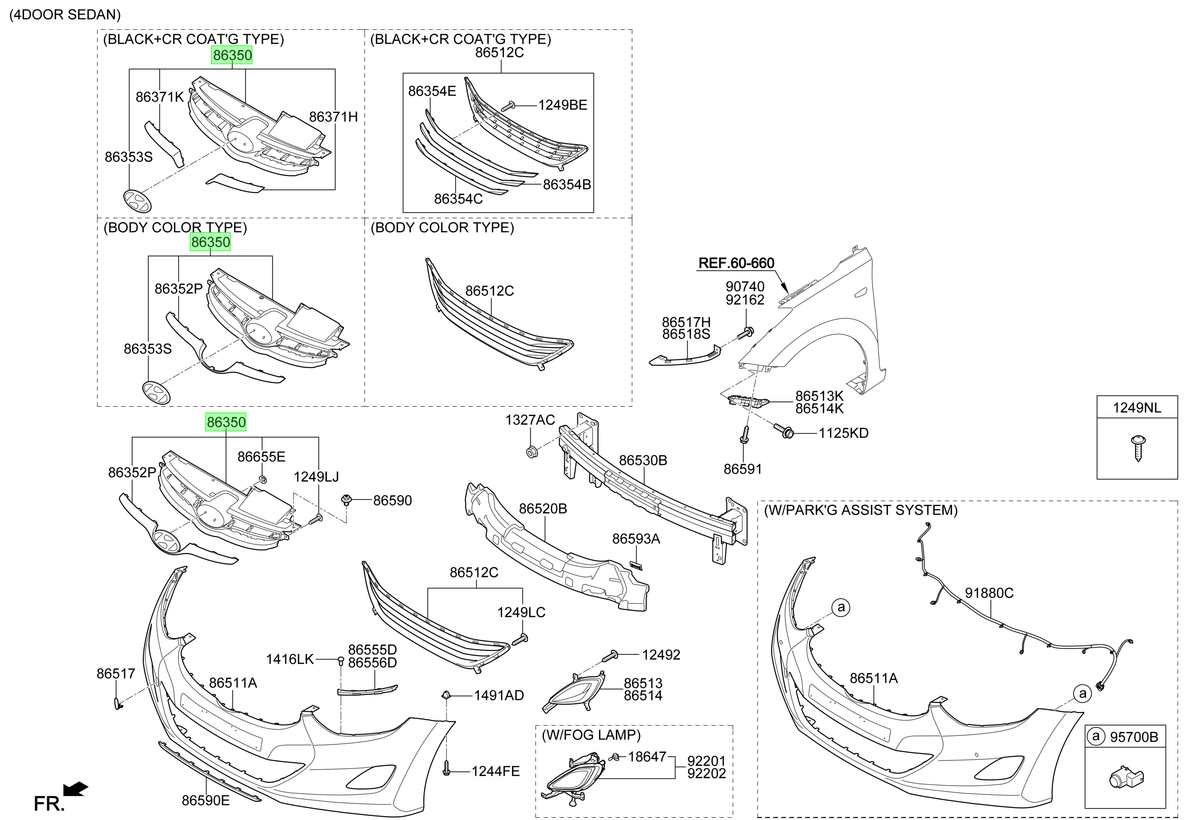 Máscara Original Para Hyundai Elantra 2011-2014