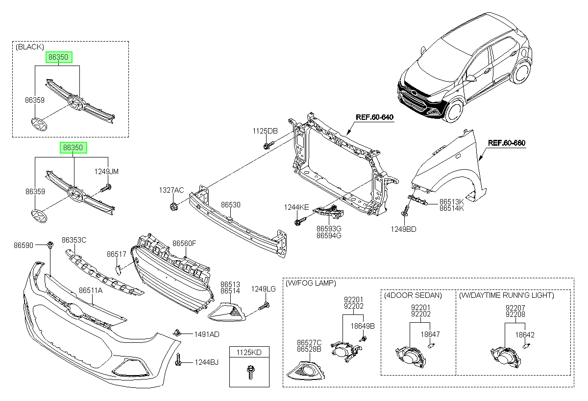 Máscara Original Para Hyundai Grand I10 2014-2018