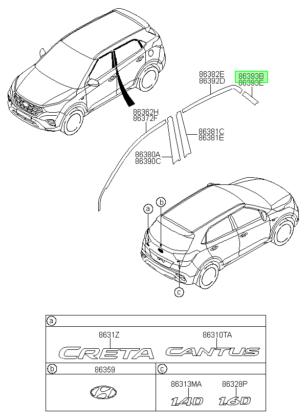 Blackout Original Para Hyundai Creta 2015-2024