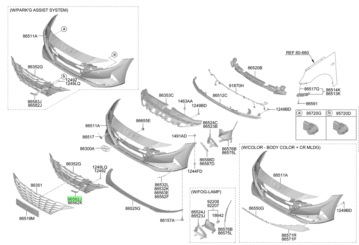 Parrilla Rh Original Para Hyundai Elantra 2020-2025