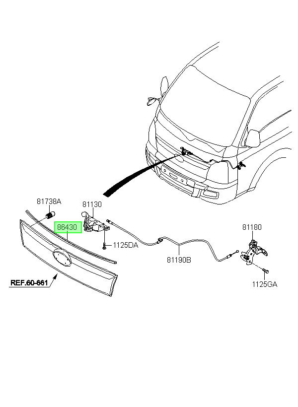 Goma Interior Original Para Hyundai H1 2006-2025