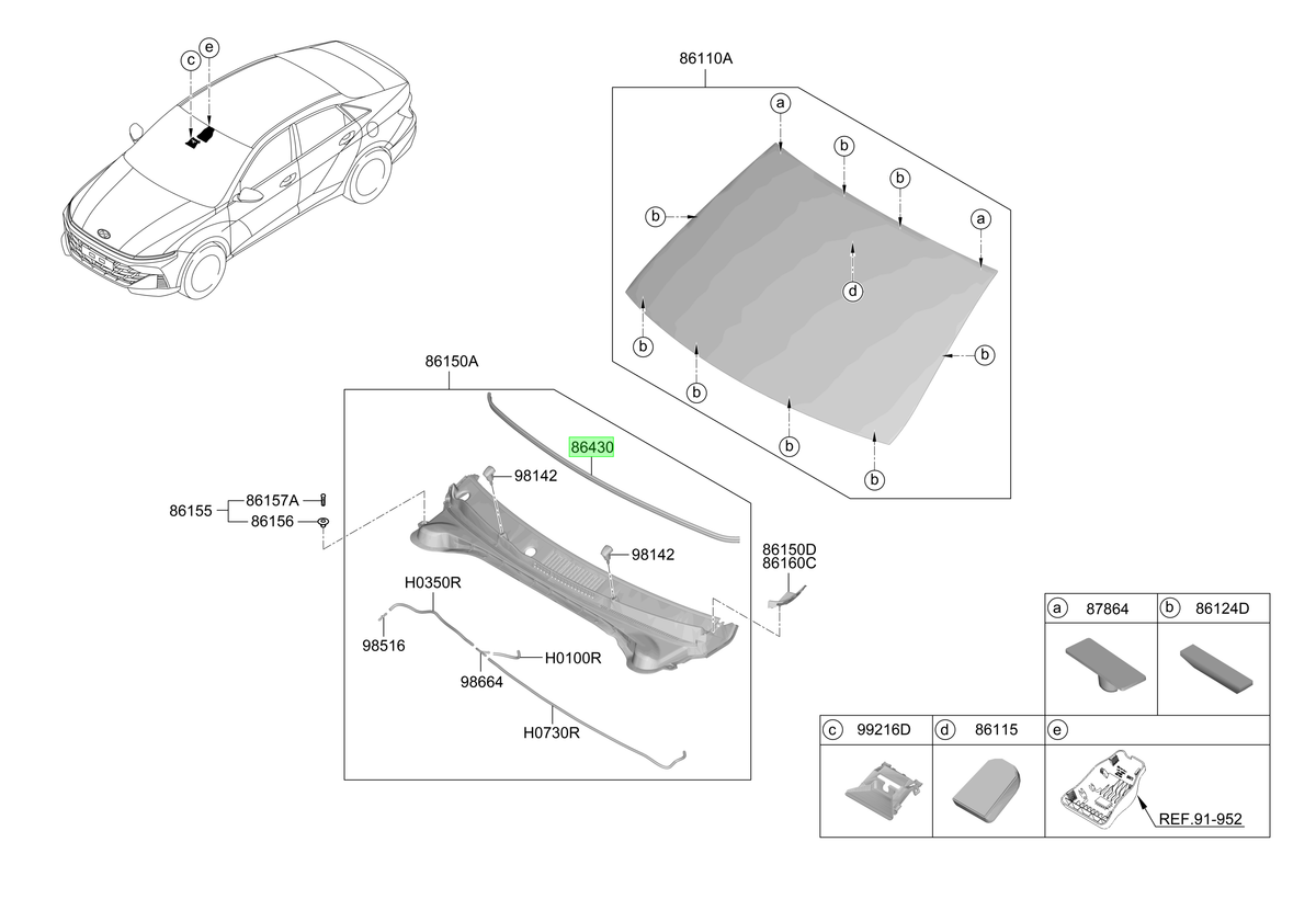 Goma Interior Original Para Hyundai Accent 2023-2025