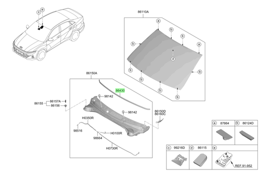 Goma Interior Original Para Hyundai Accent 2023-2025