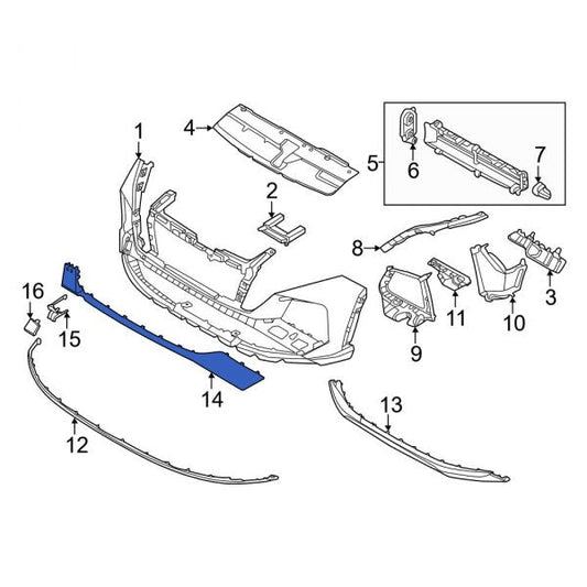 Funda Parachoque Delantero Inf. Original Para Hyundai All New Tucson 2021 - 2024
