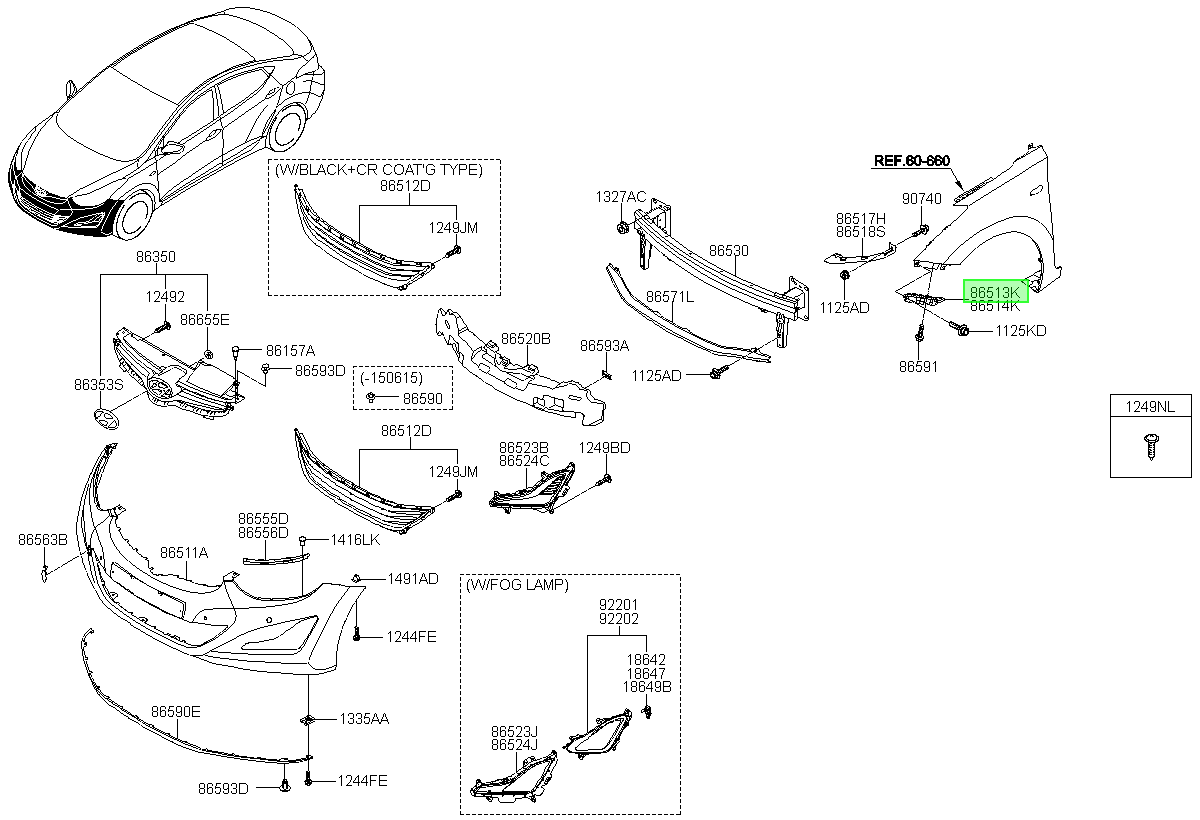 OEM 865133X000 catalogo