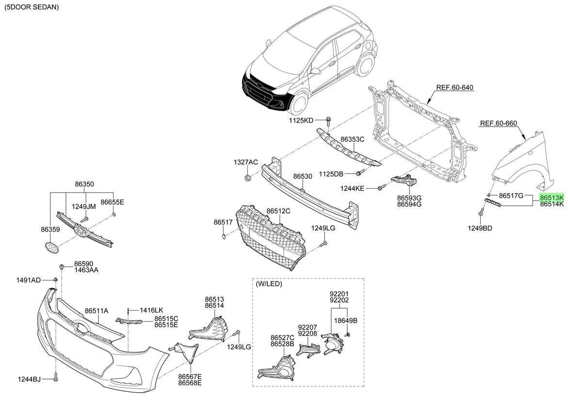 OEM 86513B4500 catalogo