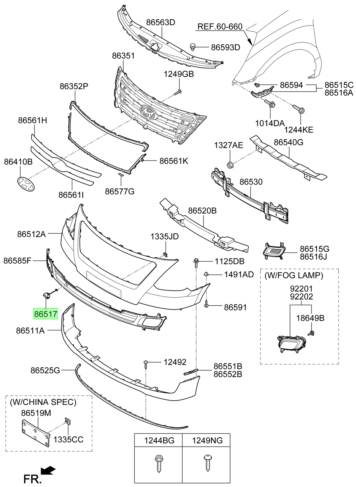 Tapa Gancho Tiro Orig. Para Hyundai H1 Desde 2007