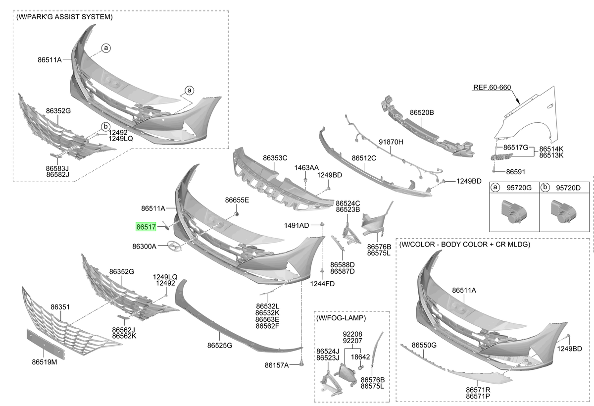 Tapa Remolque Original Para Hyundai Elantra 2020-2025