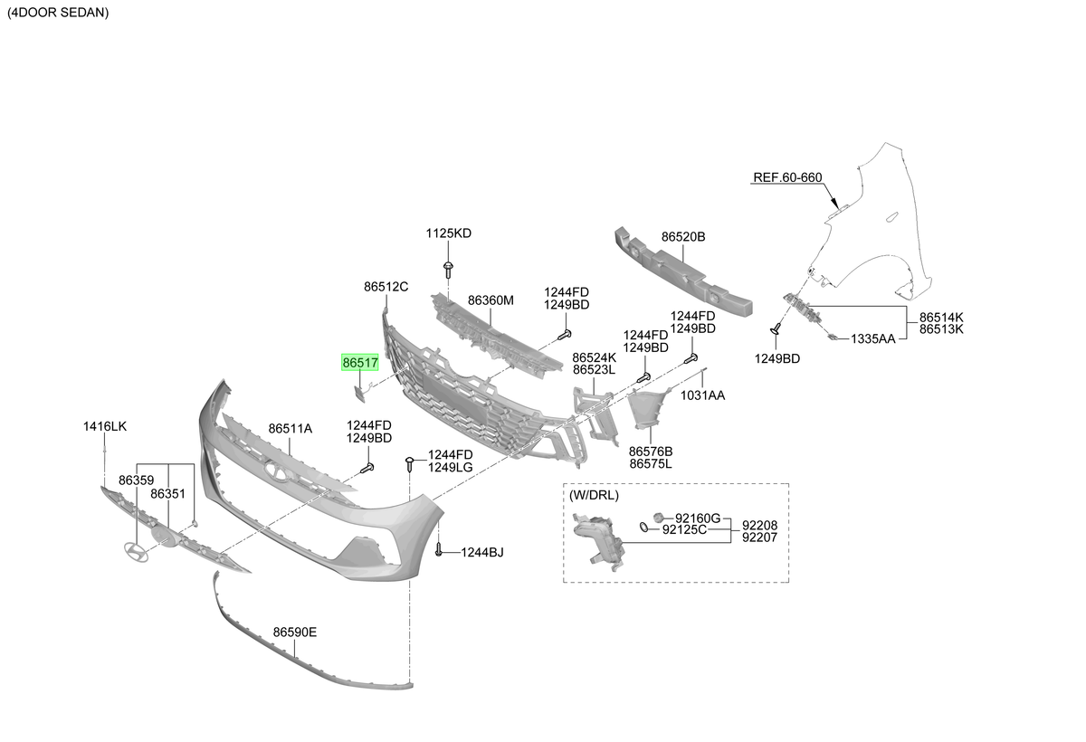 Tapa Gancho Remolque Original Para Hyundai I10 2022-2025