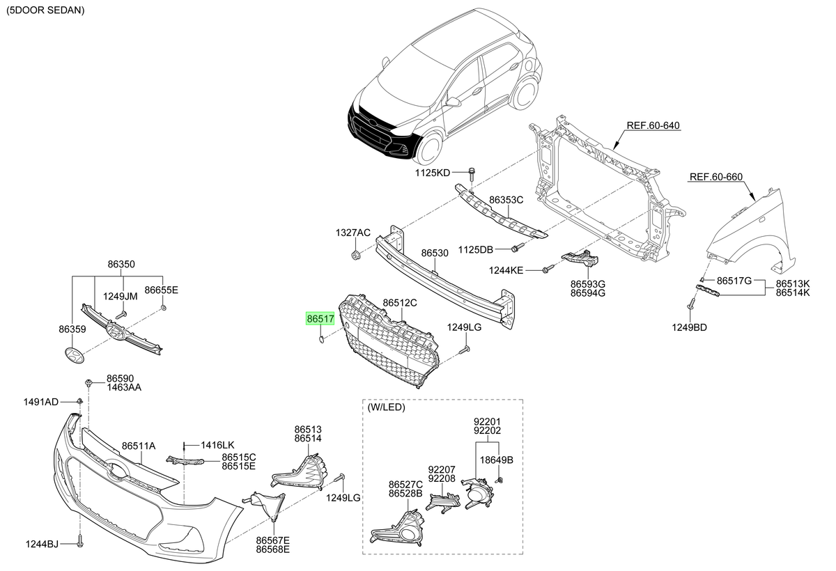 Tapa Gancho Remolque Orig. Para Hyundai Grand I10 Desde 2014