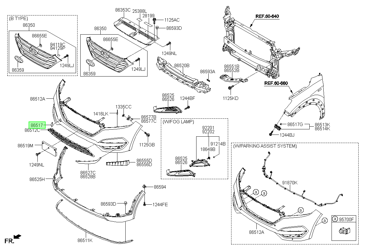 Tapa Gancho Remolque Orig. Para Hyundai Tucson Desde 2015