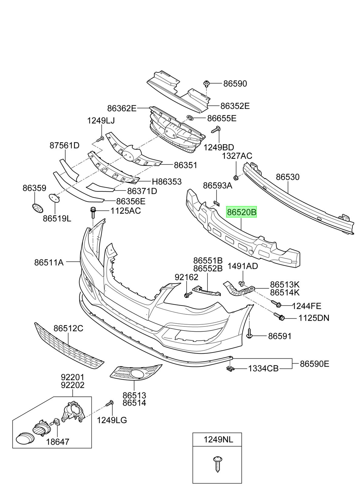 Amortiguador Del. Original Para Hyundai Elantra 2006-2015