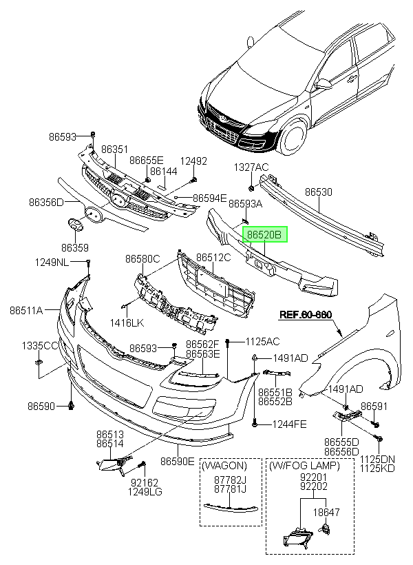 Amortiguador Impacto Orig. Para Hyundai I30 2008-2012