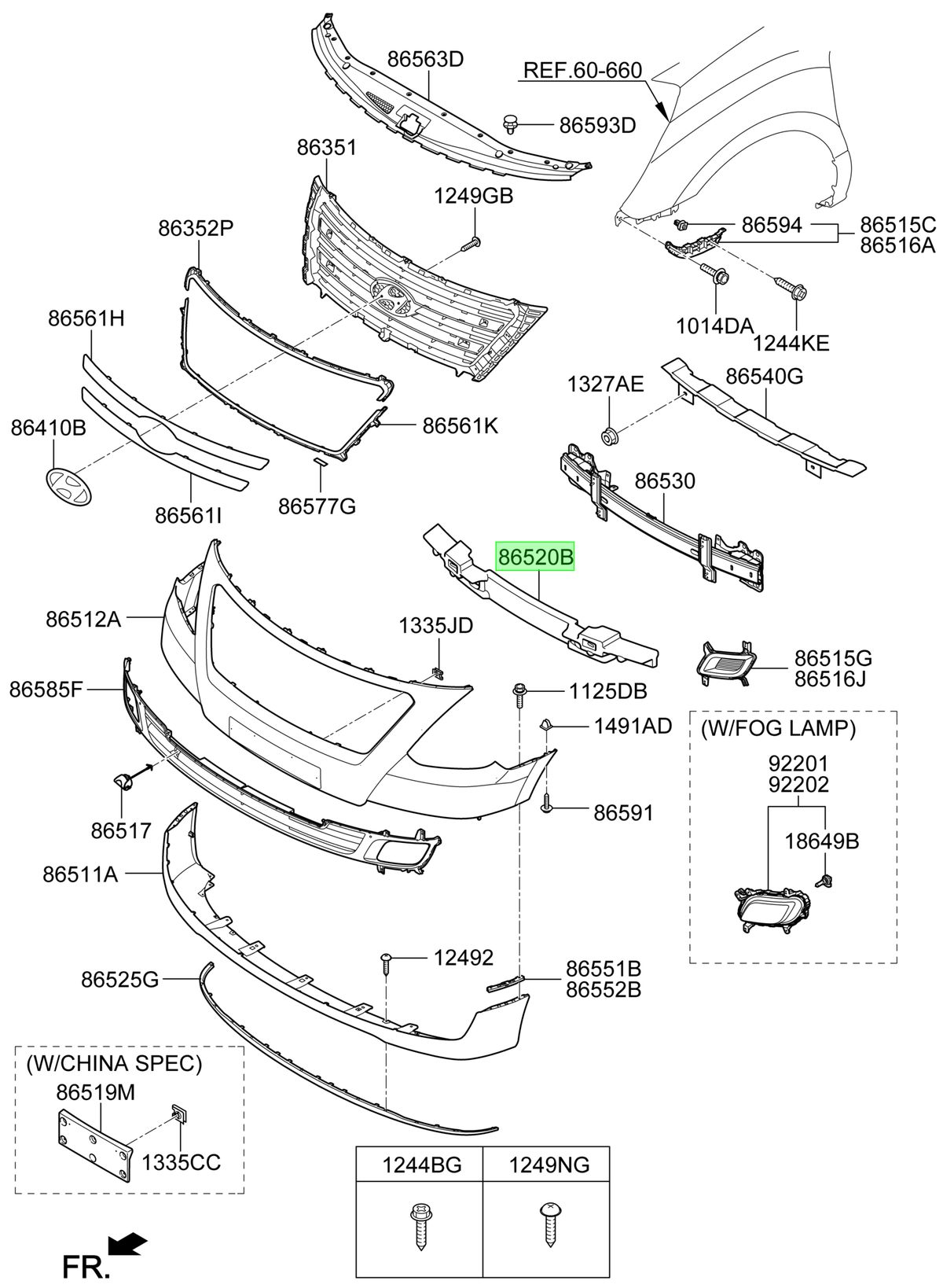 Amortiguador De Impacto Orig. Para Hyundai H1 Desde 2007