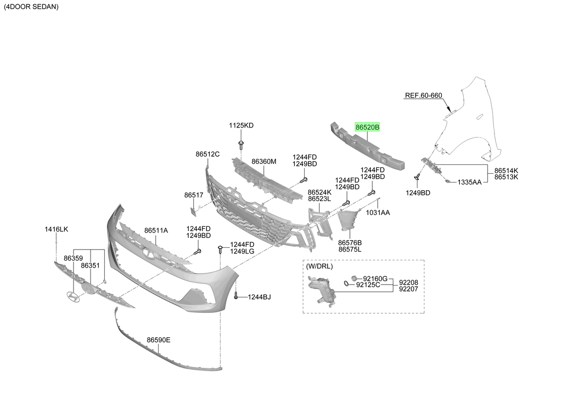 Absorbedor Parach. Del. Original Para Hyundai I10 2022-2025
