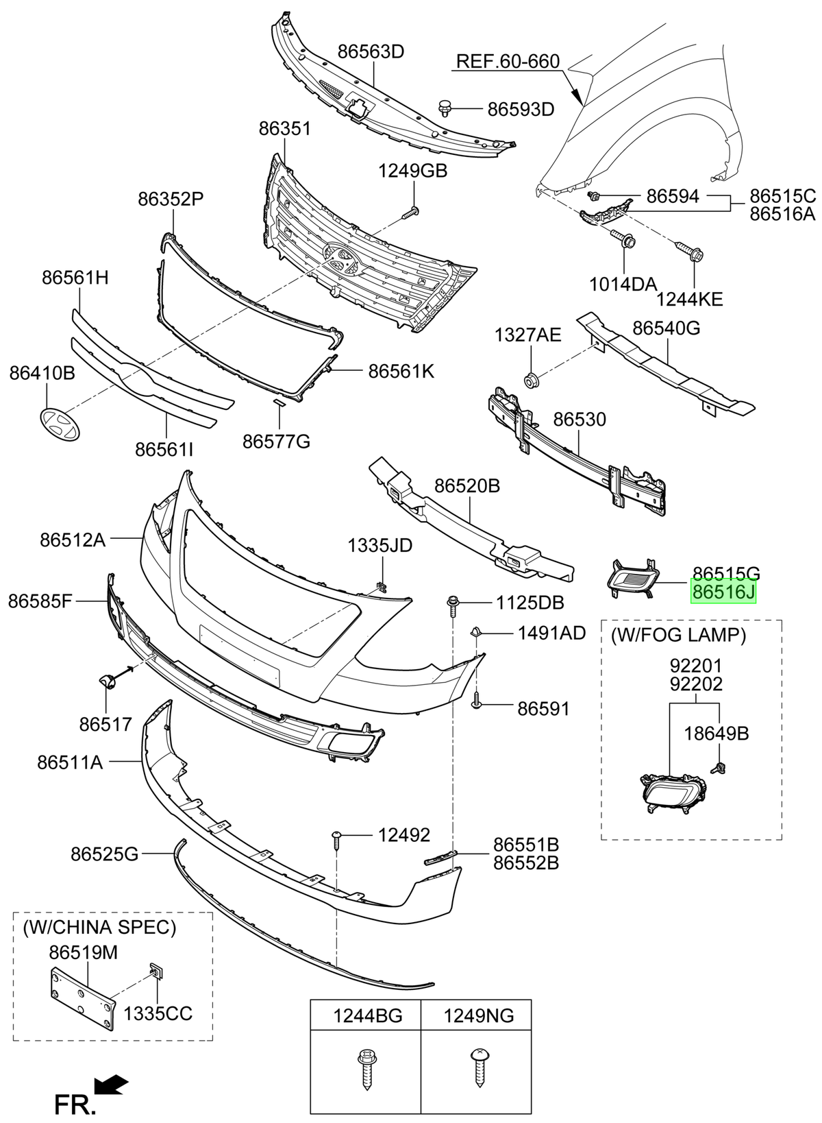 Moldura Original Para Hyundai H1 2015-2019