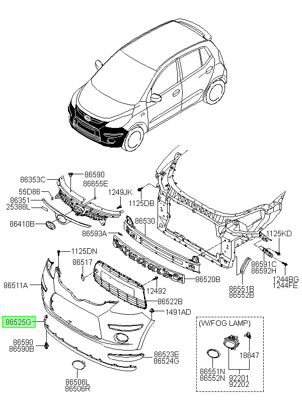 Moldura Original Para Hyundai I10 2007-2011