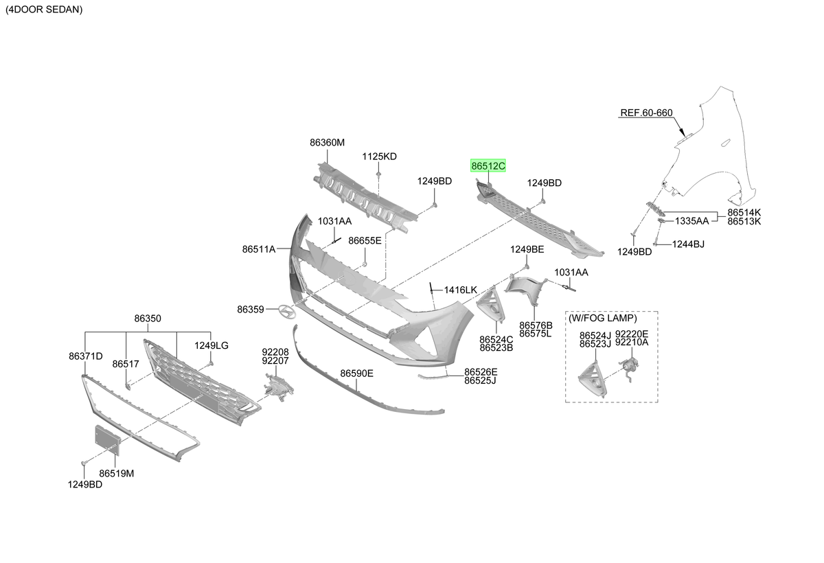 Rejilla Central Original Para Hyundai I10 2019-2024