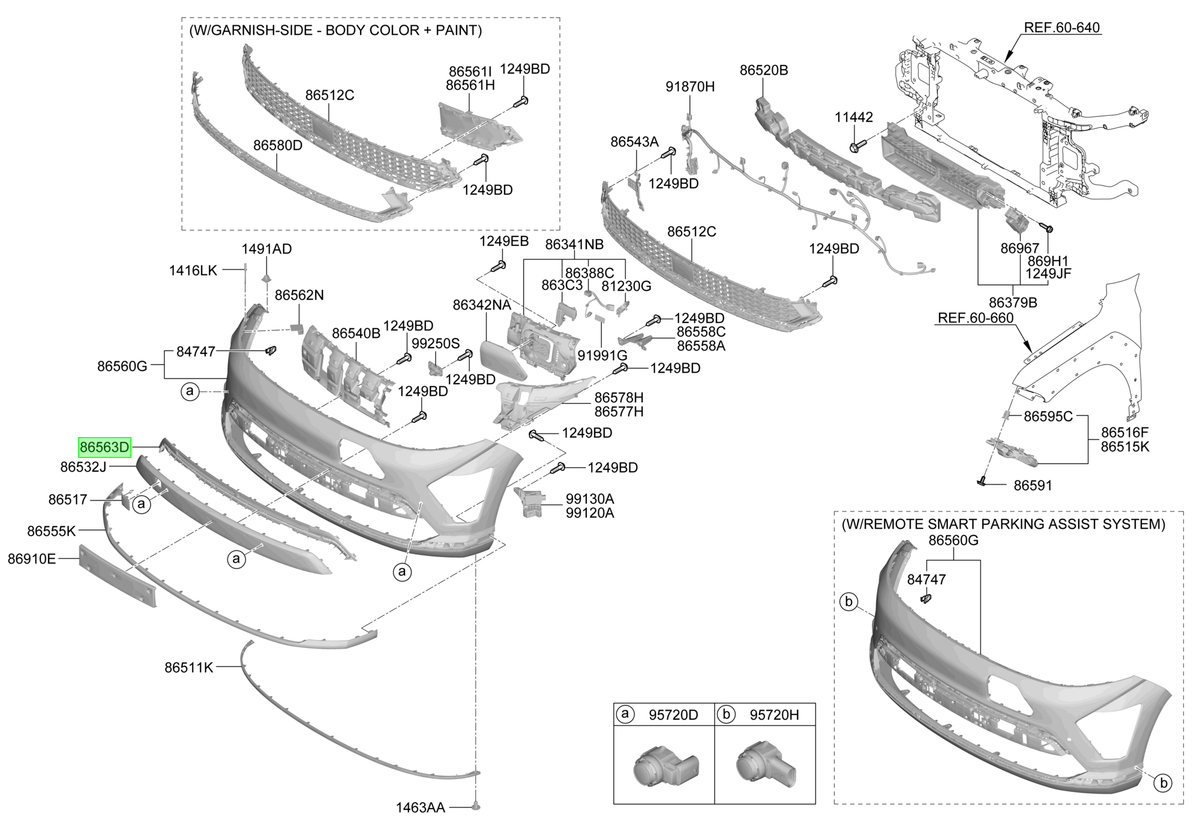 Moldura Original Para Hyundai Kona 2023-2025