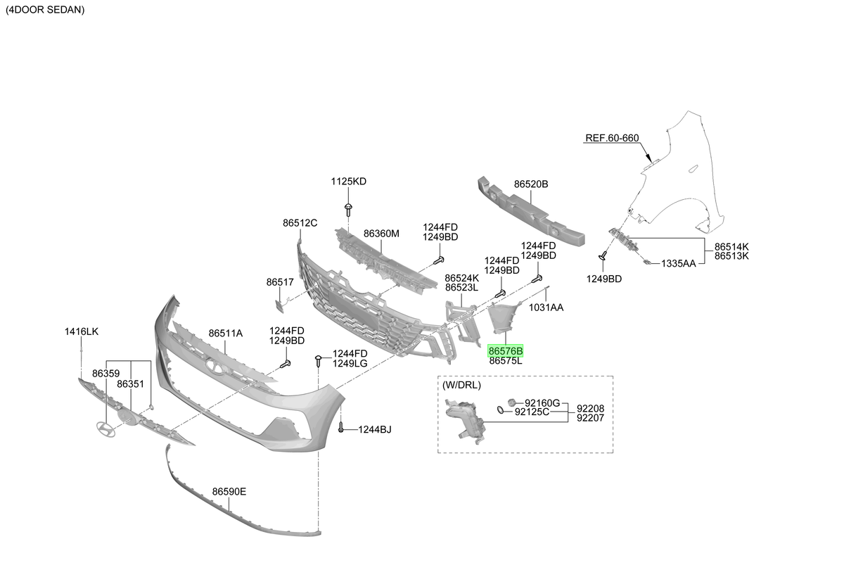 Ducto De Aire Rh Original Para Hyundai I10 2022-2025