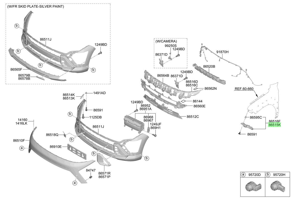 Soporte Parachoque Del. Lh Orig. Para Hyundai Kona 2023-2025