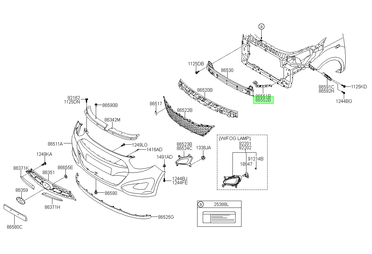 Guia Cubierta Rh Orig. Para Hyundai I10 2010-2015