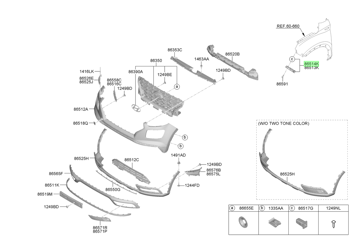 Soporte Lat. Der. Parach. Del. Original Para Hyundai Venue