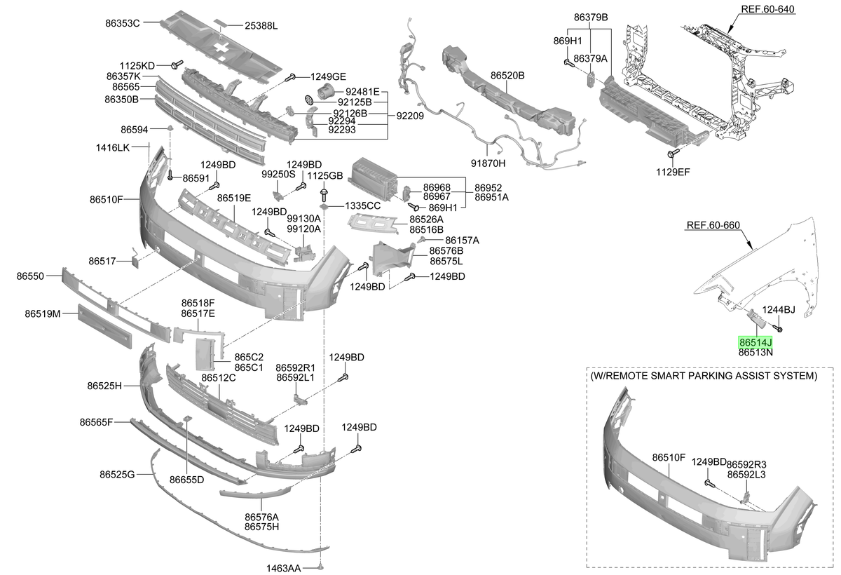 Soporte Lat. Der. Parach. Del. Rh Original Para Hyundai Sant