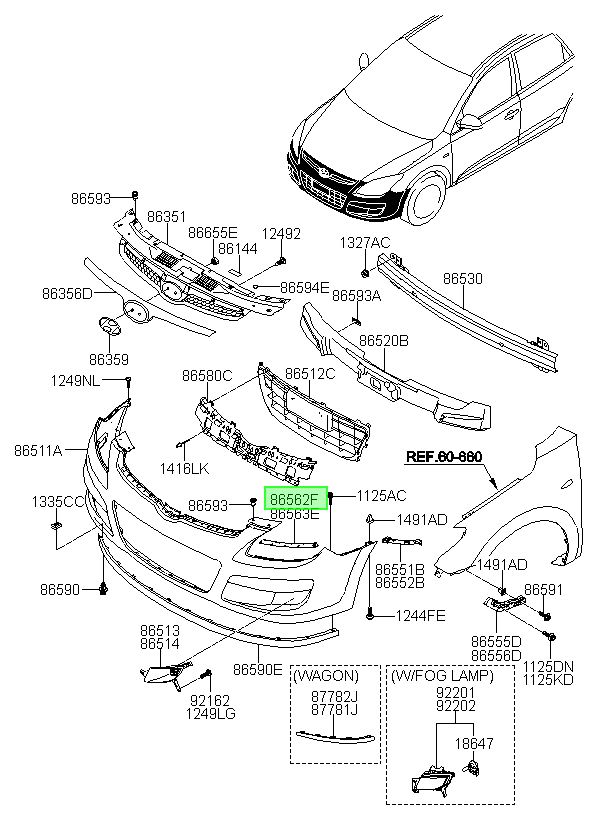 Soporte Parachoque I30 Lh Orig. Para Hyundai 2008-2012