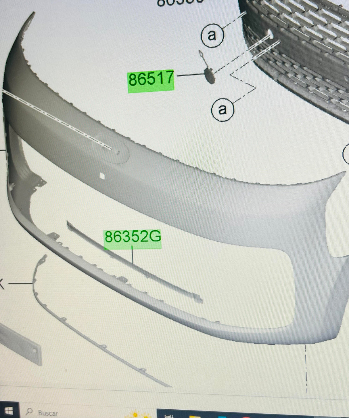 Funda Parachoque Delantero. Para Hyundai Staria desde 2019 Original