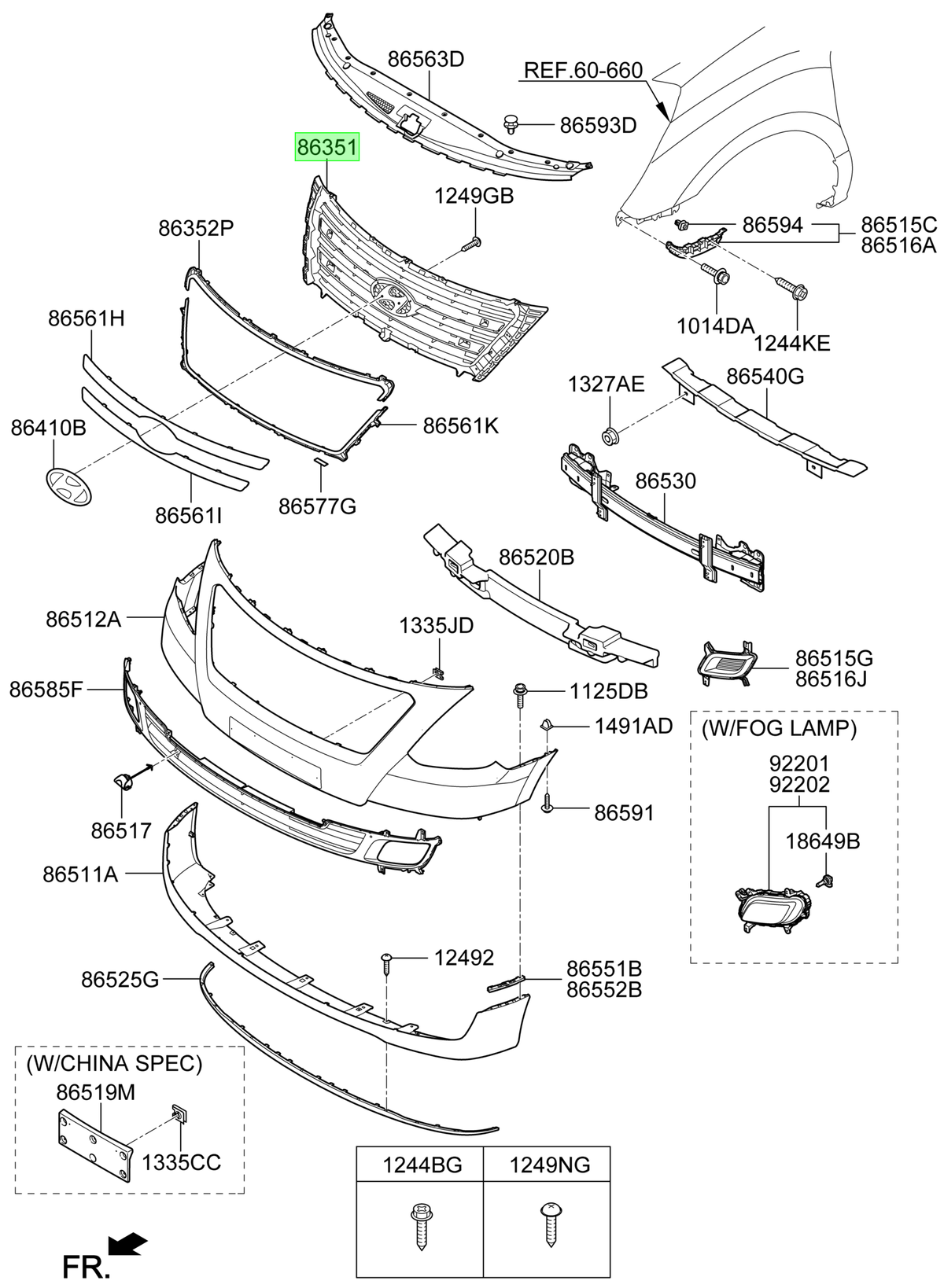 Mascara Orig. Para Hyundai H1 2007-2018