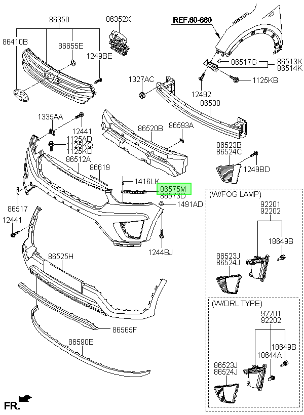 Soporte Pch. Del. Lh Orig. Para Hyundai Creta Desde 2016