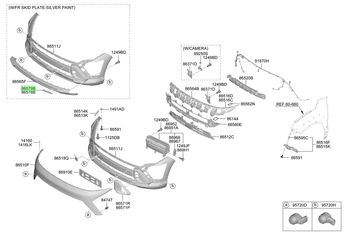 Parachoque Del. Original Para Hyundai Kona 2023-2025