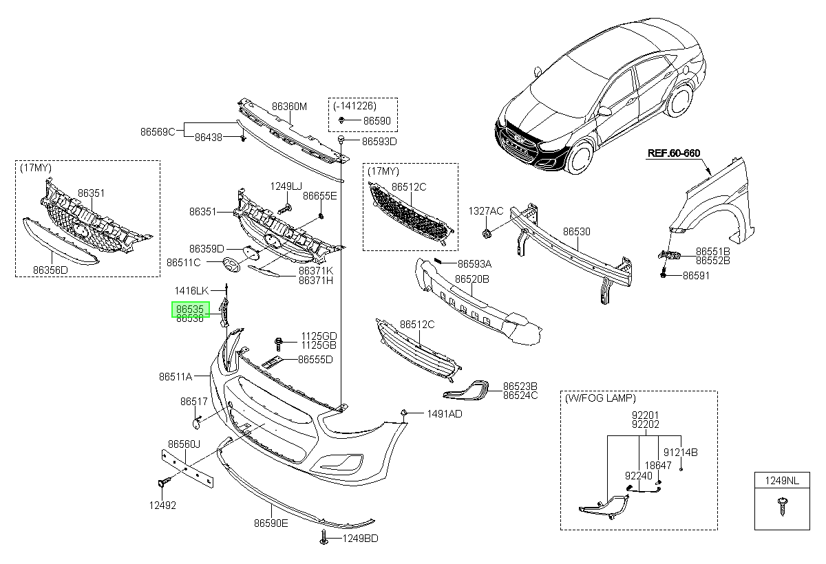 OEM 865831R000 catalogo