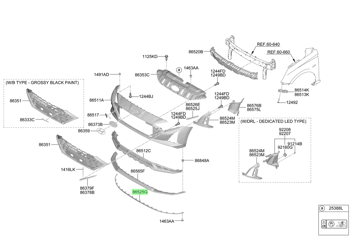 Parachoque Del. Original Para Hyundai I20 2023-2025