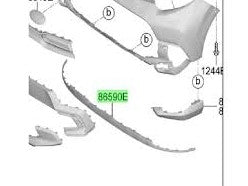 Mold Inf Parachoque Delantero Original Para Hyundai All New Kia Morning 2017 - 2020