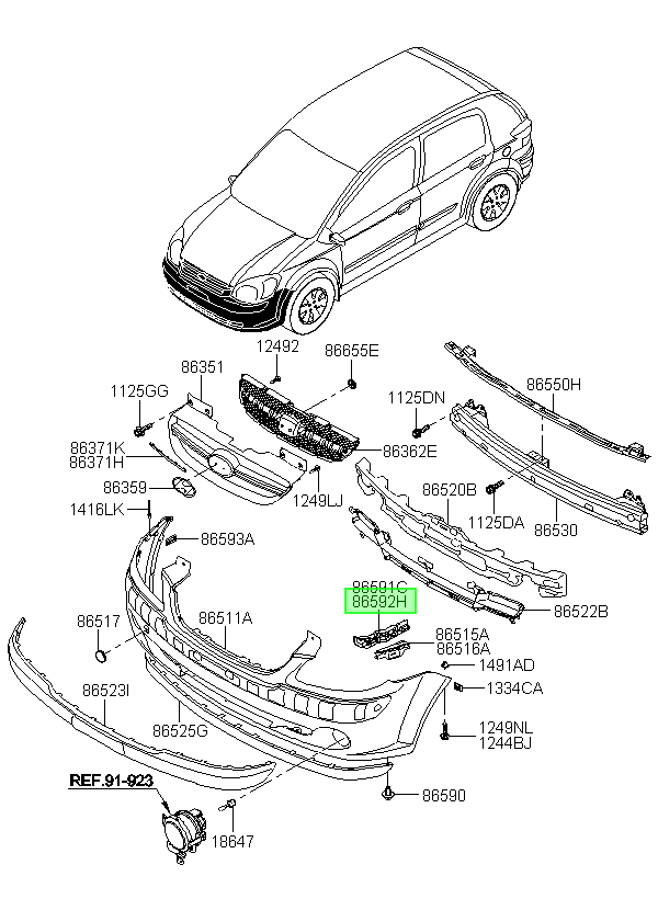 Parachoque Del. Original Para Hyundai Getz 2002-2011
